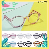 YOHII Doll Glasses, DIY Accessories 6.5cm Toys Round Glasses, Cute Doll Decoration Changing Clothes 