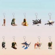 Tung Tung Tung Sahur Tralalero Tralala Bananini Keychain Italian Brainrot Crocodilo Bombardino Keych