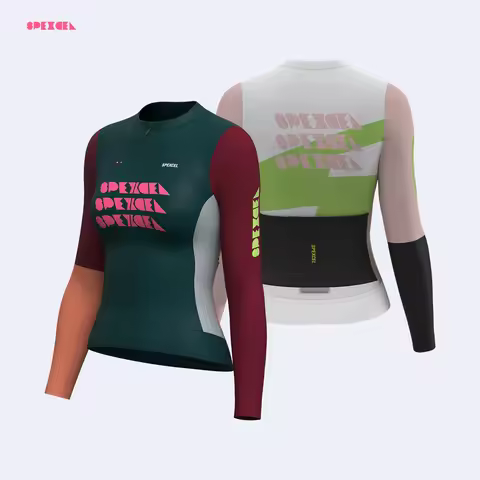 SPEXCEL New Womans Long Sleeve Cycling Jerseys aero Fit Quick Dry and Breathable fabric UPF50+