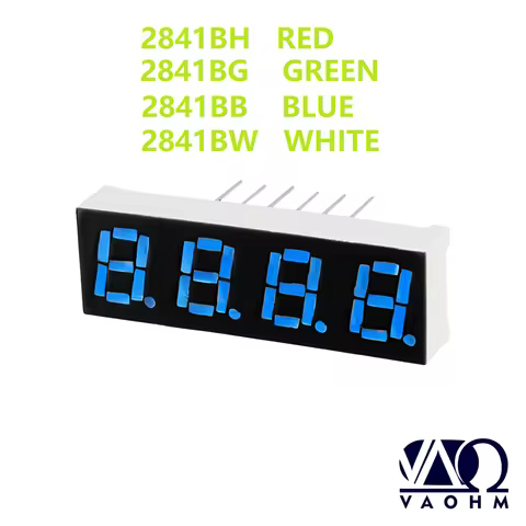 20PCS 2841BH 2841BB 2841BG 2841BW 0.28Inch Common Anode Four Digit Seven Segment Led Display Tube Re