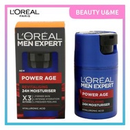 L'Oréal Paris - Men Expert Power Age 清爽活膚日常保濕霜 50ml [平行進口]