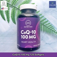 31% Sale!! 06/2025 โคคิวเทน CoQ-10 คิวเทน 100 mg 120 Softgels - MRM สูตรเพิ่มการดูดซึม Q10 Q-10