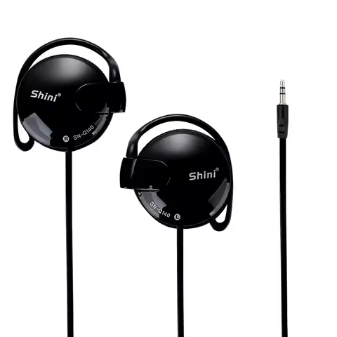 3.5mm Wired Earphones Headphones Earhooks Headset for MP3 MP4 Laptop Portable VCD DVD Music Sports W
