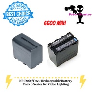 OEM NP-F960/F970 Li-ion 6600mAH Rechargable Battery for Video Lighting/Monitor