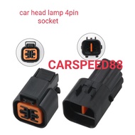 CAR 4PIN HEAD LAMP SOCKET CONNECTOR SET