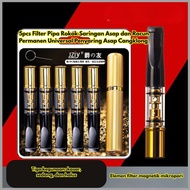 5pcs Filter Pipa Mengurangi Bau Asap Universal untuk Racun Menyaring Berbahaya BR348 Rokok Saringan