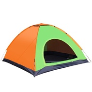 Factory Direct Sales Two-Person Outdoor Tent Hand Camping Tent Rain-Proof Camping Tent Outdoor Thickened Sun-Proof Tent