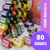 Dolphin Sewing Thread 1000 Meter 80pcs / Dolphin Benang Jahit 80pcs