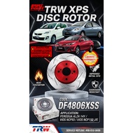 [TRW XPS]PERODUA ALZA 14Y/TYT VIOS NCP93/NCP150 J/E DISC ROTOR 1SET FRONT LEFT+RIGHT(DF4806XSS)