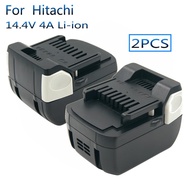 2PCS Power Tools Rechargeable Replacement Battery 14.4V 4.0A Li-ion for Hitachi Battery BSL1430 BSL1