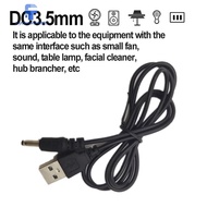 1m 2A USB to DC 3.5x1.35mm Replace Charger Power Cable for Table Lamp Flashlight [Joytownonline888.my]