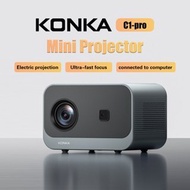 KONKA C1PRO Portable 4k Projector Motorized Focus 1080P Full HD Wifi Bluetooth Smart Home Theater Pr