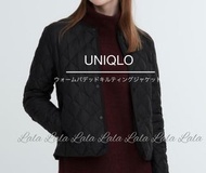 95新 超輕羽絨 uniqlo 優衣庫 長袖女式絎縫 M 黑色 羽絨外套 夾克高領外套防風保暖