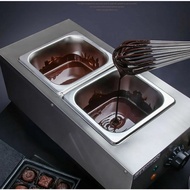 Chocolate Melting Pot 2 Tanks Commercial Chocolate Warming Machine Chocolate 1000W Electric Chocolat
