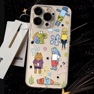 SpongeBob SquarePants Pattern Case Oppo A60 A8 A31 A3 PRO A1k/C2 A3s A15/A15s A16 A16k/A16e A17/A17k
