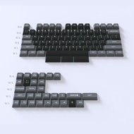 MD Sikakeyb Black - Gray PBT Spherical doubleshot keycaps 84 keys