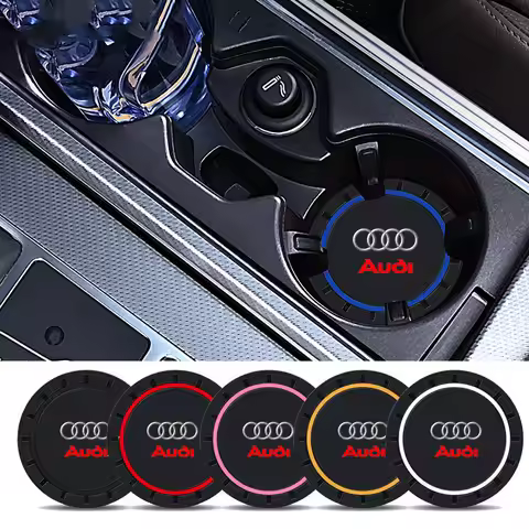 2pcs Car Water Cup Pad Car Coaster Anti-Slip Drink HolderFor Audi A3 A4 A4L B5 B6 B7 B8 B9 A5 A6 A6L