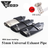 Universal 51mm Akrapoviccc Escape Moto Exhaust Motorcycle Muffler AK Motocross Pipe Cover For HONDA 