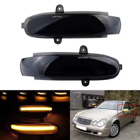 Dynamic LED Side Door Wing Mirror Indicator Sequential Turn Signal Light For Mercedes E Class W211 S
