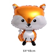 Balonasia balon foil tema Jungle / animal hewan / jungle land racoon fox kelinci landak jerapah zebr
