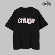 BIFOTEE T-shirt CRINGE Printed Kaos Short Sleeve Shirt Casual Baju Lelaki clothes Round Neck