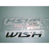 K.A.M. 豐田 TOYOTA WISH 04 05 06 07 08 09 後箱蓋標誌 WISH字體 正廠 原廠貨