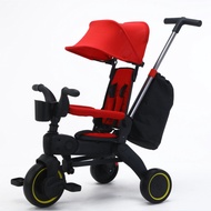 Mmflight Sepeda Roda Tiga Tricycle Stroller Baby Sepeda Anak Lipat