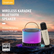Orashare BS06 Wireless Karaoke Speaker With Mic 360° Stereo Sound Outdoor Bluetooth Speaker With RGB