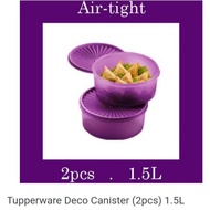 Tupperware Deco Canister 1.5L(2 unit/set)