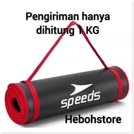MATRAS YOGA 10 MM SPEEDS JAHIT HITAM/YOGA MATT 10 MM TEBAL SPEEDS ORI