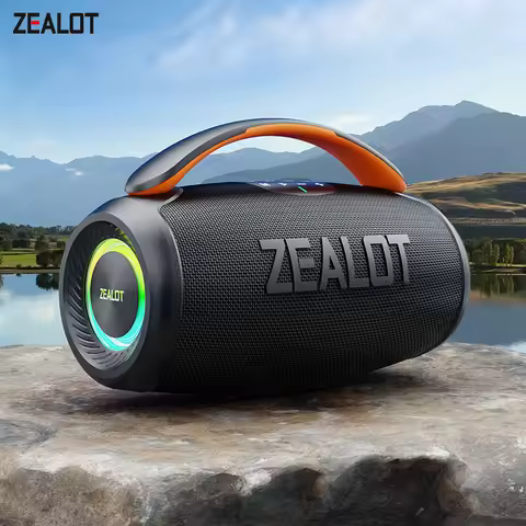 ZEALOT-P11 Bluetooth Speaker 50W Wireless Party Speaker with Bluetooth 5.4, Stereo Sound, Comfortabl