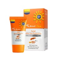 Minus Sun Spf50 Ivory Pa ไมนัส-ซัน เอสพีเอฟ50+ พีเอ+++ (ไอวอรี่) 15 กรัม ผลิตภัณฑ์ป้องกันแสงแดด