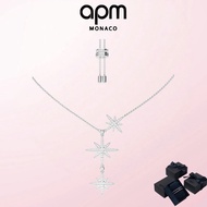 APM new model (with gift box) - high-end fashion - the best birthday gift Three-Star Necklace – Silv
