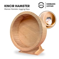 KAYU Hamster Wheel Hamster Toy Wooden Hamster Wheel Jogging Silent