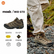 รองเท้าเดินป่า Merrell MOAB3 GTX สำหรับผู้ชายและผู้หญิง กันน้ำ ส้นสูงปานกลาง สำหรับเดินป่ากลางแจ้ง ร