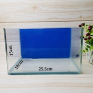 *Desktop Aquarium* L Size 3mm Thick Curve Glass Fish Tank Aquarium (18cm x 15cm x 25.5cm)