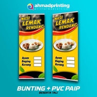 Banner Bunting Nasi lemak Print Harga Kilang - BT 13