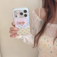 Wearing a bear eye mask to sleep is suitable for Bichon Frise dogs and is compatible with Apple devi