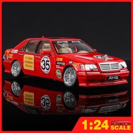 KLT 1:24 Benz W140 320SEL Modified Version Metal Alloy Toys Car Model Diecast Vehicle For Boys Kids 