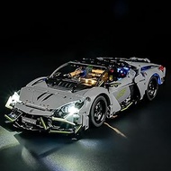 Mililier Light Kit for Lego 42214 Revuel to Super Sports Car Set, Compatible with Lego 42214 Buildin