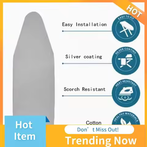 CMHI-High Temperature Resistant Ironing Board Cover, Household Ironing Board Cloth Cover, Cotton Iro