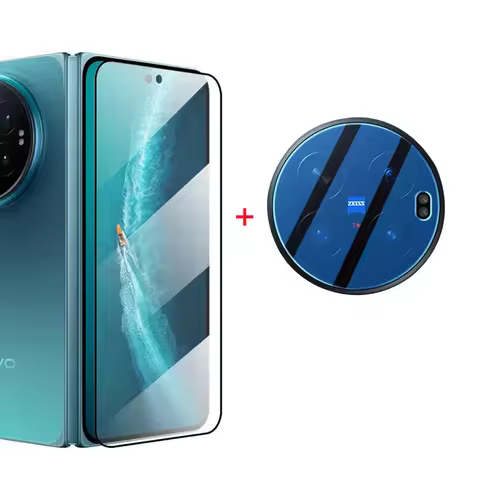 For Vivo X Fold 6 Screen Protector For Vivo X Fold6 Camera Lens Protectors Full Cover Tempered Glass