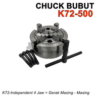 Chuck Bubut 20" Claw K72-500 4 Jaw Cekam Kaki 20 Inch Independent