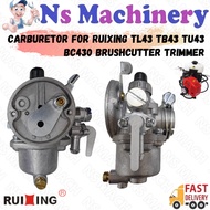 Original Ruixing Carburetor TB43 Tu43 TL43 Bg430 Tb52 Grass Cutter Carburetor Mesin Rumput