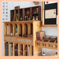 Organizer Storage Cabinet Paintbrush Three Stationery Planner Desk Wooden Retro Storage Box Desktop 