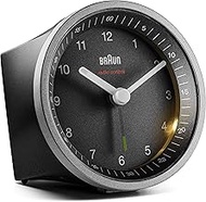 Braun Classic Analogue Radio-Controlled Alarm Clock for Central European Time Zone (CET/GMT+1) with 