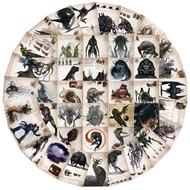 Cthulhu Horror Phone Stickers (50Pcs) - Laptop Bottle Decor - Mythos Cool & Waterproof