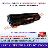 COMPATIBLE TONER CARTRIDGE HP CE285A BLACK / 85A / CB435A / CANON CART 325 / CART 312 / ORIGINAL TON