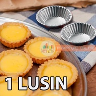Cetakan Pie Susu / Egg Tart / Mini Tart / Pie Buah Aluminium Press Tanpa Sambungan