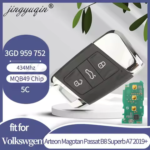 Smart Remote Car Key 3GD959752 5C/MQB49 Chip For VW Volkswgen Arteon Magotan Passat B8 Superb A7 201